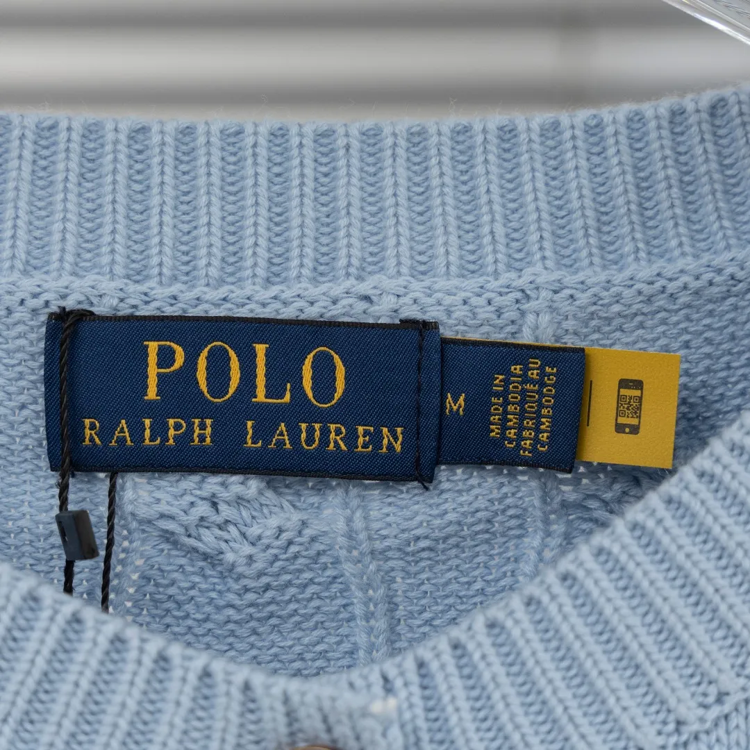 P290 top version (different currencies) You can scan the code to enter the official website. Style: Ralph Lauren POLO Ralph Lauren small label embroidered knitted cardigan jacket. Color: Picture color. Size: S-XL. Fabric: pure cotton. Accessories: full set of customized accessories. No gender distinction. Same style for men and women.